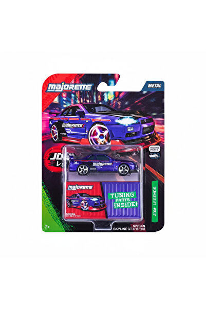 HOT WHEELS Majorette JDM Legends Deluxe Araba 1:64 Nissan Skyline GT-R (R34)