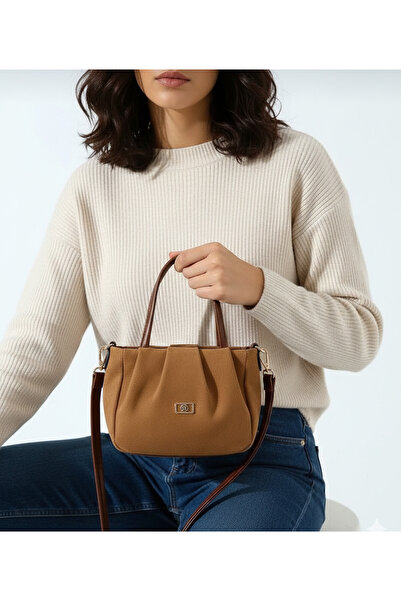 DMR PLACE Women's Suede Drawstring Small Hand and Shoulder Bag