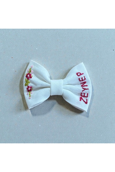 EGOMİ İsim işlemeli zarif saçsız bebek Tokası