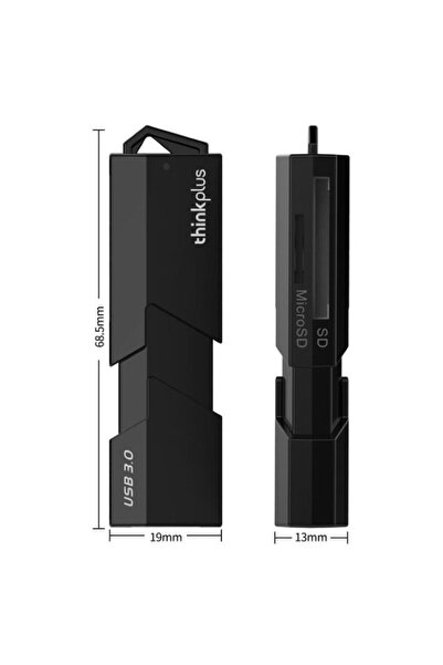 advisor Lenovo memory reader compatible with multiple devices, USB card reader, SD card reader, dual interface, 2 in 1