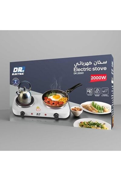 DR.ELECTRIC Double Electric Stove 2000W