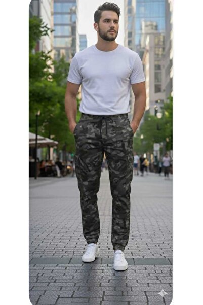 Asil Man Cargo Pocket Pack Camouflage Pants