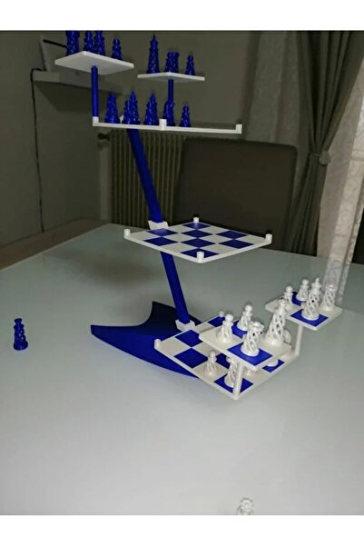 FOLİNZA Star Trek Chess Set Laddered Chessboard and Chess Pieces