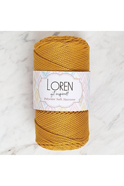 ElyxStore Soft Polyester Macrame Cord - Mustard - 250g - Lm061