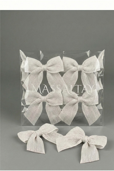 Massaltay Keten Kurdele Fiyonk Seti 15 Adet | Nikah Şekeri Süsleme | Hediyeli...