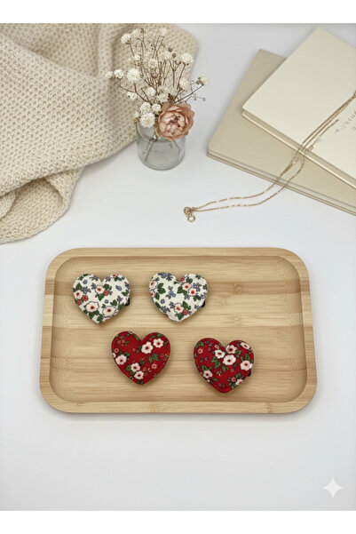 Jeevee Saçsız Bebek Tokası Kalp Figürlü 4lü Set