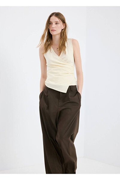 MANGO Woman Asimetrik çapraz top