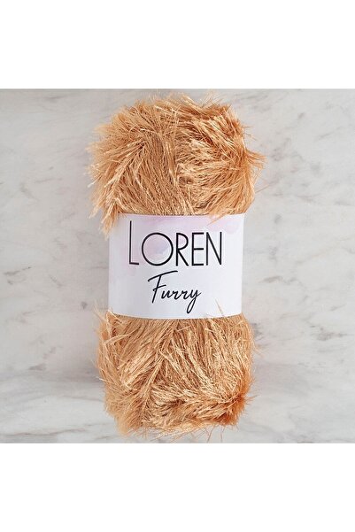 ElyxStore Furry Soft Textured Hand Knitting Yarn - Beige - 100g - Rf0054