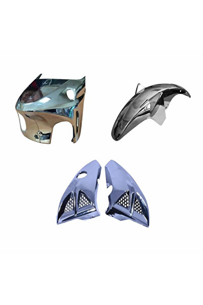 GMS EMİN MOTOR Cg Nikel Üçlü Set (Sakal-Bıyık-Çamurluk)