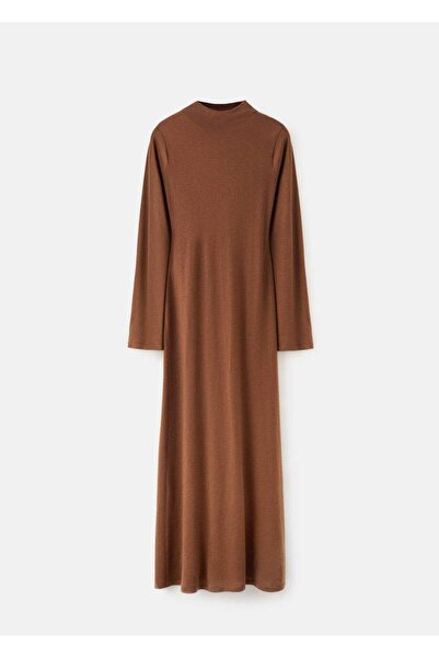 MANGO Woman Çan kollu triko elbise