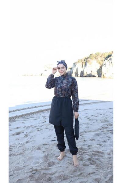 TrendModessa Bone Ve Çanta Hediyeli Beli Ayarlanabilir Lastikli Tam Kapalı Hü...