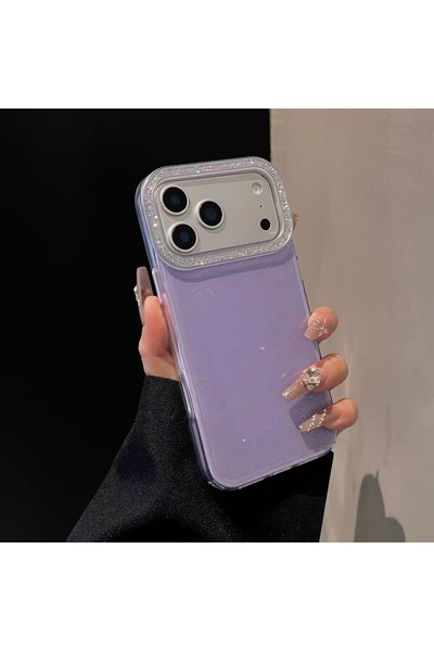 EDELFU آيفون 17 برو ماكس - غطاء هاتف من السيليكون اللامع مع حواف ملونة وإطار ...