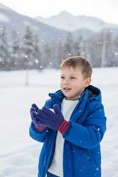 eleven market Erkek Çocuk Eldiveni Lacivert 3-7 Yaş Çacuk Eldiven