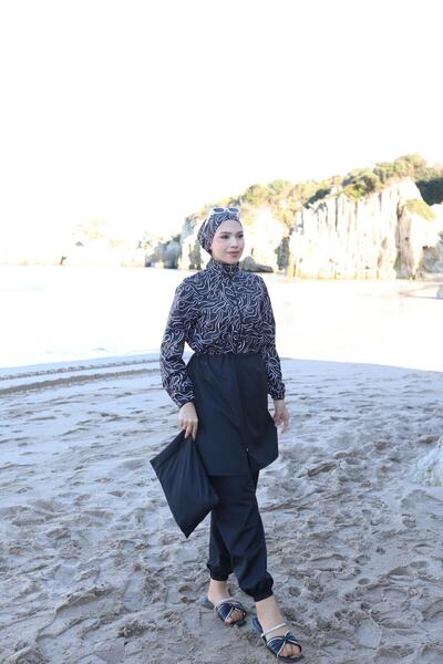 TrendModessa Μαγιό με ρυθμιζόμενη ζώνη μέσης, ελαστικό, πλήρως καλυμμένο, με ...