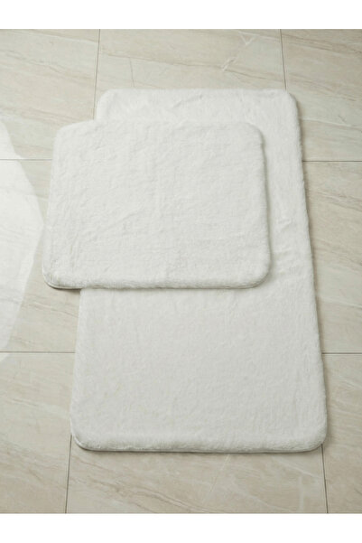 FeelHome Bonnie Rabbit Hair, Non-Slip Bottom, Fluffy, Ultra-Luxury, Washable 2-Piece Bath Mat