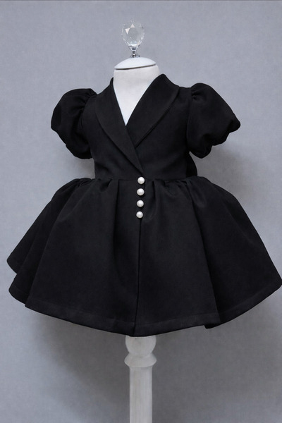 MUSGEM Rochie de seară pentru fetiță cu mâneci bufante scurte, cu design spec...