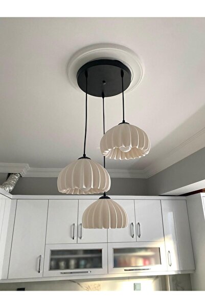 DREAM MODE Solis Modern 3’lü Sarkıt Avize | Salon ve Mutfak Aydınlatması Şık bohem tarz Nestvibe