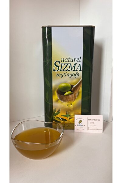 D&M Naturals Yeni Hasat Doğal Sızma Zeytinyağı 5 LT Teneke