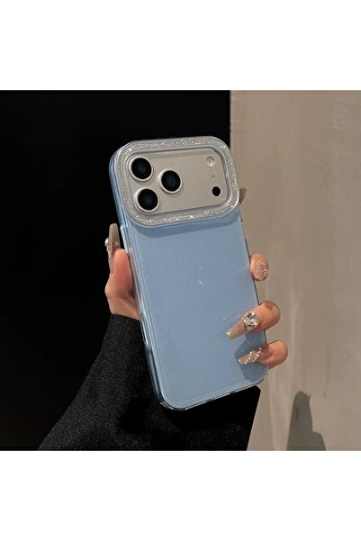 EDELFU iPhone 17 Pro - Colorful Edge Glitter Silicone and Frame Phone Case – Camera Protection