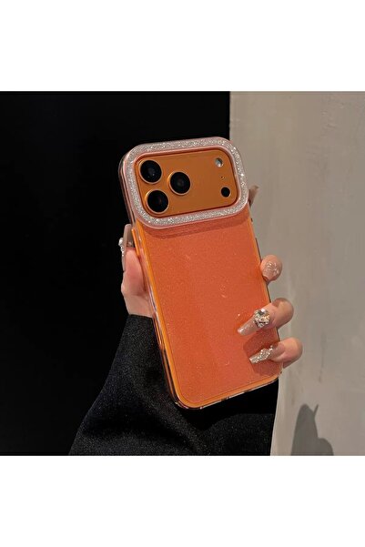 EDELFU iPhone 17 Pro Max - Glitter Silicone with Colored Edges and Frame Phon...