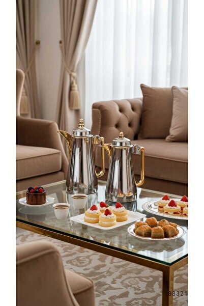 Generic Luxury Royal Design 1 Liter Tea and Coffee Thermos Set