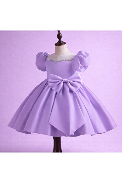 MUSGEM Design special, culoare liliac, model prințesă de piatră, mâneci cu ba...