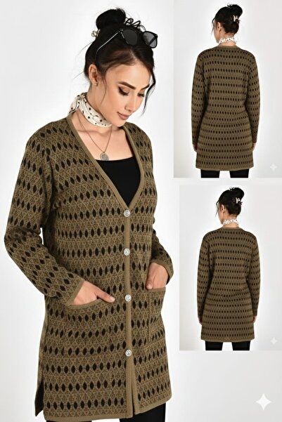 onno style women Classic Knitwear Colorful Buttoned Jacket