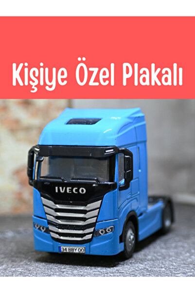 bebeym İveco Metal Taşıyıcı Tır - 1:36 Ölçek Işıklı ve Sesli - Mavi