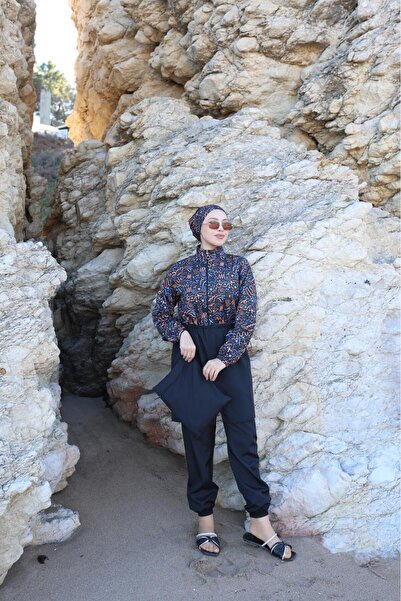 TrendModessa Μαγιό Malika Beachwear Swim Hijab με ρυθμιζόμενη ζώνη στη μέση, ...