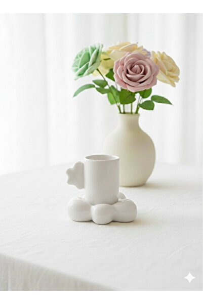 Deniz Kızı Seramik Cloud Cup White /Handmade Ceramic Cup