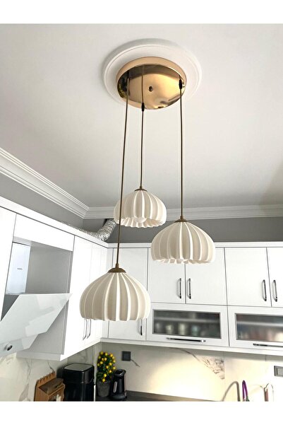 DREAM MODE Solis Modern 3’lü Sarkıt Avize | Salon ve Mutfak Aydınlatması Şık ...