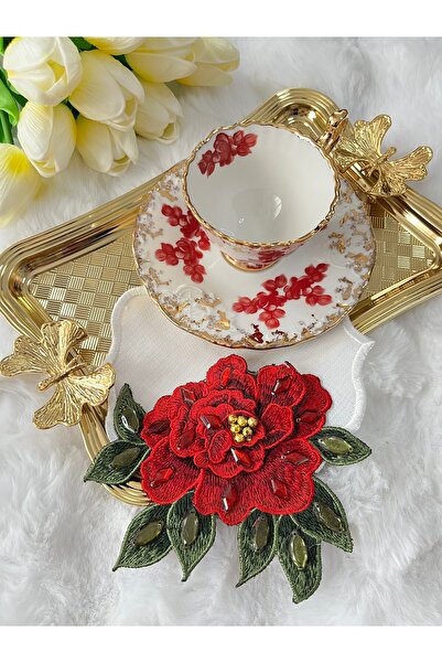 KUMSAL ÇEYİZ 2 Adet Sunumluk Peçete,Kokteyl Peçete,Kahve Yanı Sunum Peçetesi,...