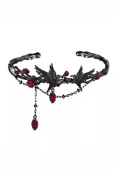 DÜKKAN DESİGN LOVE and DEEP SPACE BLACK CROW SALLANTILI BİLEKİLK