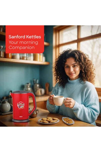 Sanford 1.7 L Electric Kettle with Double Layer and Auto Shut-Off