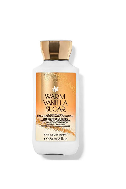 BBW لوشن للجسم مغذي يومي برائحة الفانيليا الدافئة والسكر، 236 مل