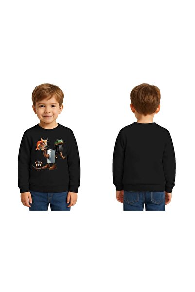 SEDİRLİ Unisex Braınrot cu imprimeu Copii Swae tricou 3 fire cu borduri