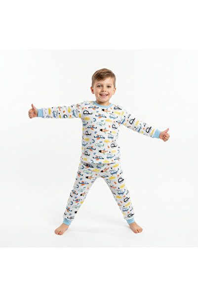 MİLAYS LİFE HOME COLLECTİON ΣΕΤ ΠΙΤΖΑΜΕΣ ΑΝΔΡΙΚΟΥ ΠΑΙΔΙΟΥ 100% ΒΑΜΒΑΚΙ ΧΡΩΜΑΤ...