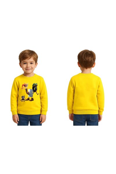 SEDİRLİ Unisex Braınrot cu imprimeu Copii Swae tricou 3 fire cu borduri