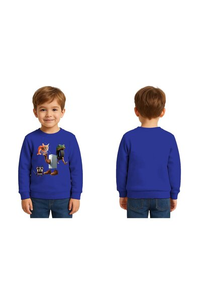 SEDİRLİ Unisex Braınrot cu imprimeu Copii Swae tricou 3 fire cu borduri