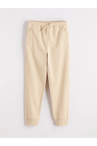 LC Waikiki Φούτερ LCW Kids Beige ελαστική μέση για αγόρι Jogger