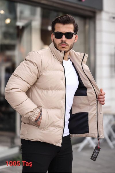 CLASSİCS MEN slim fit Palton căptușit cu fibre rezistente la vânt