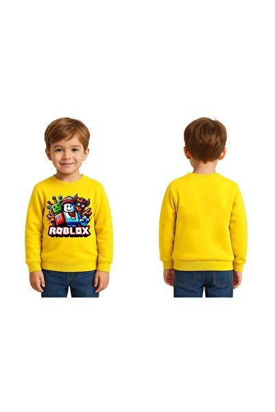 SEDİRLİ Unisex roblox cu imprimeu Copii Swae tricou 3 fire cu borduri