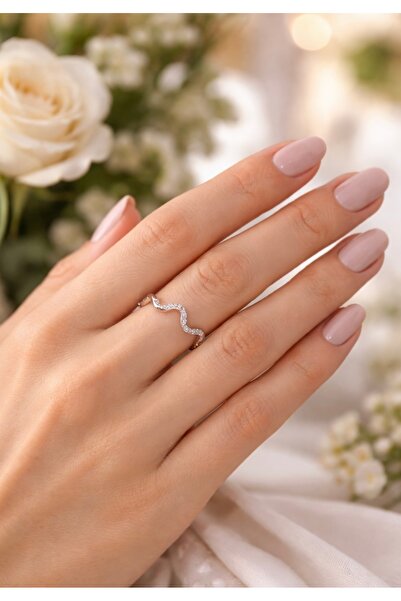 VEGALUXE Steel Zigzag Ring Is Adjustable to Fit the Finger. Does Not Tarnish.