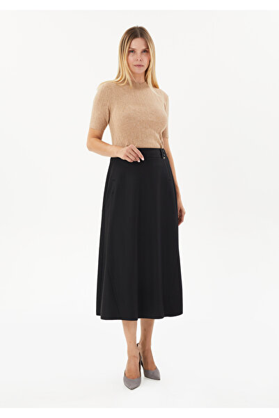 Guzella Midi Length Side Elasticated Klyos Skirt