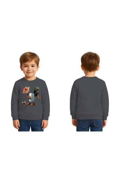 SEDİRLİ Unisex Braınrot cu imprimeu Copii Swae tricou 3 fire cu borduri