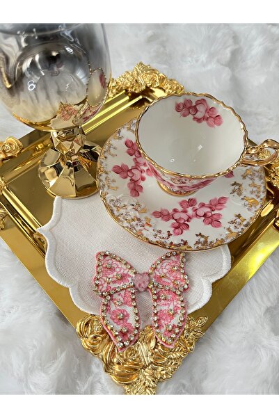 KUMSAL ÇEYİZ 2 Adet Sunumluk Peçete,Kokteyl Peçete,Kahve Yanı Sunum Peçetesi,Sunumluk,Bardak Altlığı