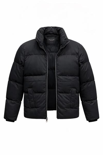 CLASSİCS MEN Slim Fit Windproof Fiber Filled Coat