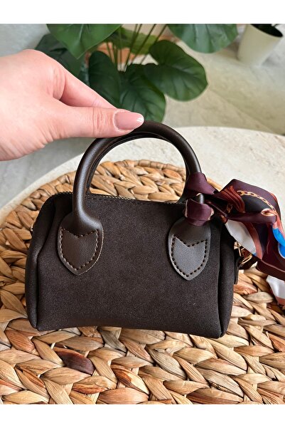 NARQUA Mini Boy Süet Görünümlü Omuz/El Çantası