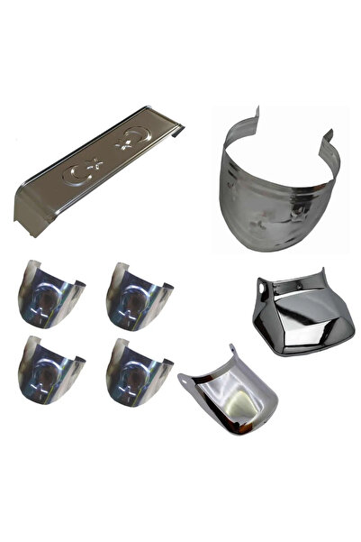 GMS EMİN MOTOR Cg Nikel Modifiye Set (Egzoz şapkası+sinyal şapkası+far şapkas...