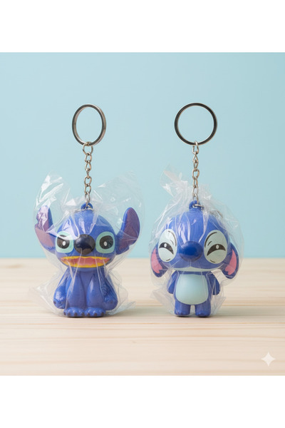 Srctech Stitch Character 2-Piece Souvenir Keychain Bag Ornament